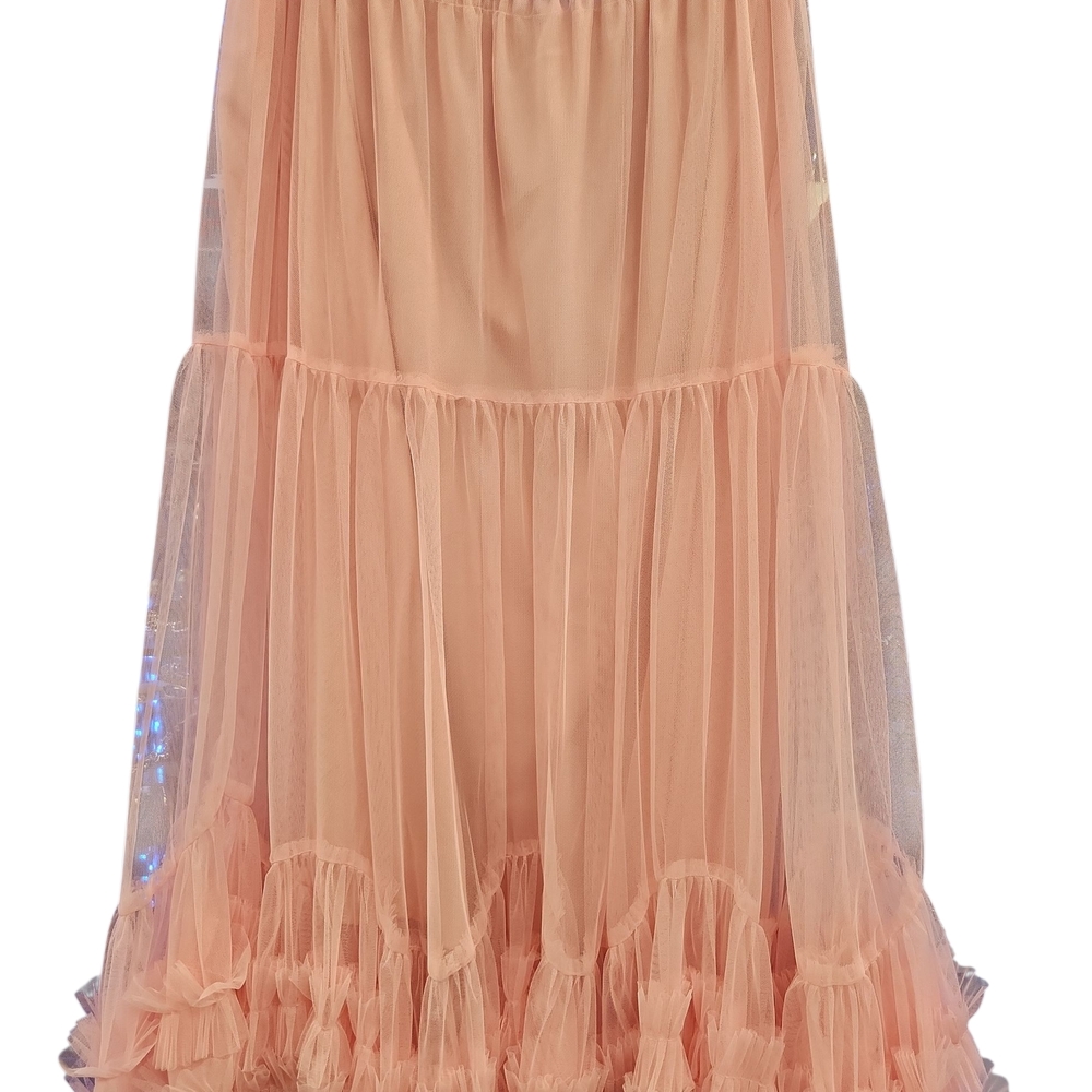 Pink tulle Maxi Skirt